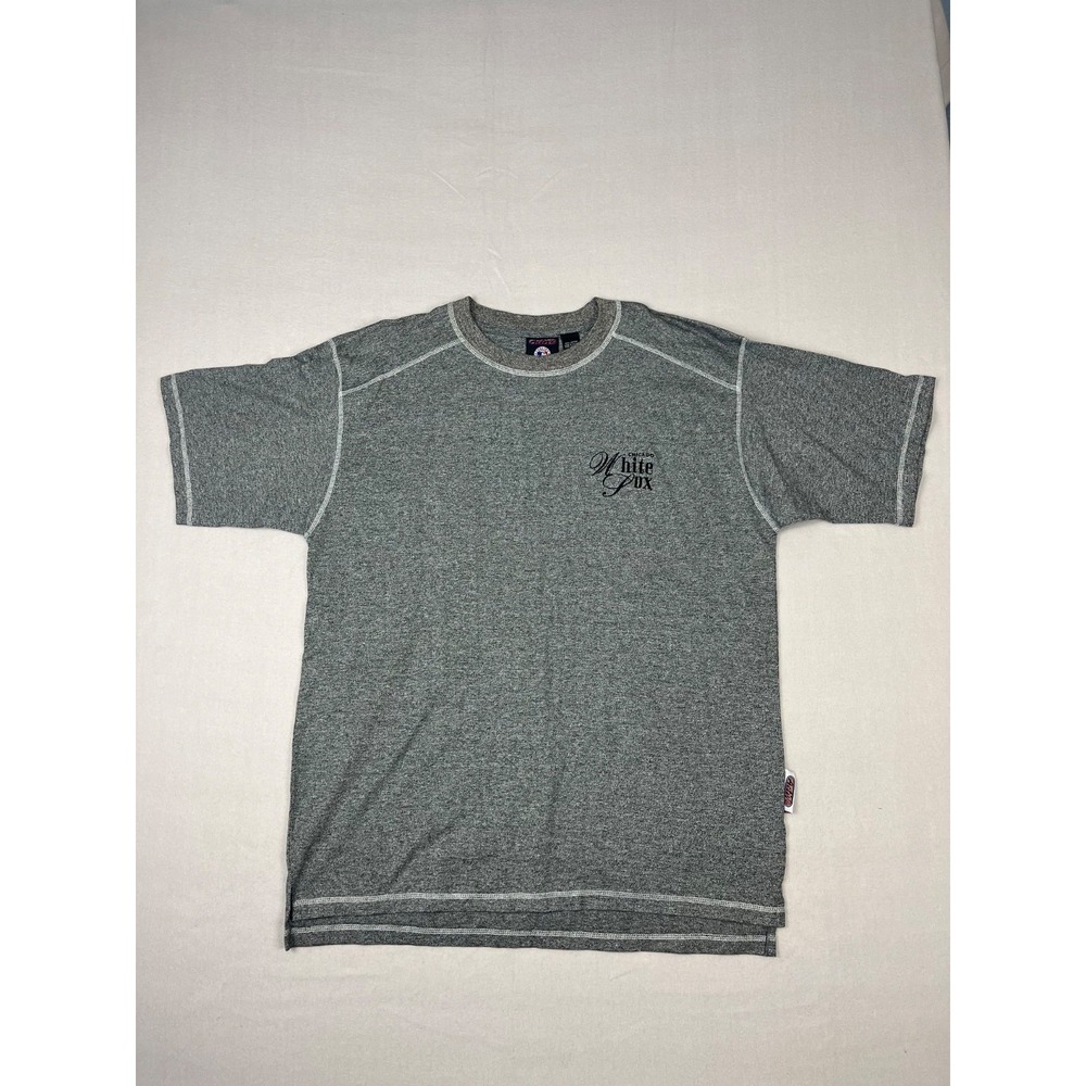Vintage Chicago White Sox Shirt‎ Mens XL Gray Short Sleeve Crew Neck MLB